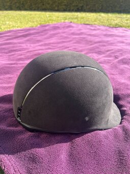 Jezdecká přilba Samshield alcantara/lesk/kůže - 3