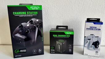 Ovladače + nabíjecí stanice pro PS / Xbox / Switch / PC - 3