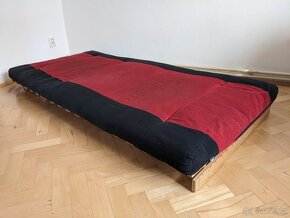 Futon včetně rámu 90x200 cm - 3