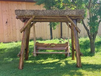 Dubová houpačka. Houpačka. Dřevěná houpačka. - 3