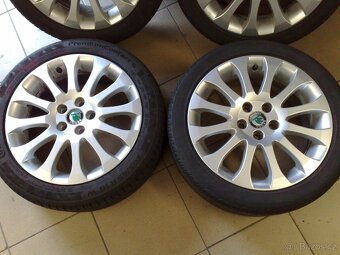 alu kola skoda 5x100 r16 original škoda 205/45r16 - 3