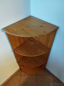 Prodám 2ks rohové police - masiv - Borovice - 3