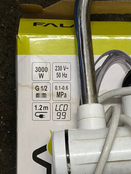 Vodovodní baterie a elektrický průtokový ohřívač Fala - 3