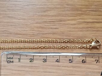 Řetízek ocel zlacený - 3