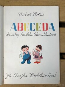 Miloš Holas Abeceda -1946 s věnováním Aleny Ladové - 3
