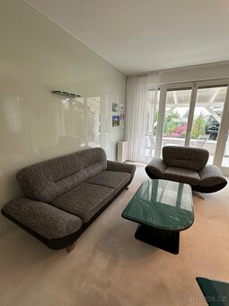 Moderní sedačka + křeslo – perfektní stav - 3