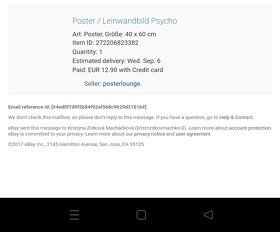 Hitchcock Psycho plakát - 3