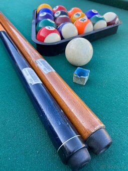 Retro kulečník (pool) – vhodný k renovaci - 3