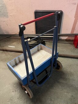 Skládací vozíček, vozík na kolečkách, nákupní vozík, tratar - 3