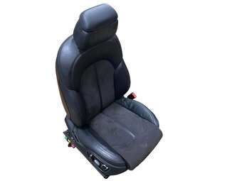 Sedačky sportovní černá kůže alcantara Audi A8 D4 4H sedan - 3