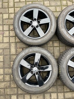 ORIGINÁL Alu Volkswagen, Škoda R16, 5x112 - TOP STAV, ZIMNÍ - 3