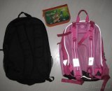 Růžová školní taška - brašna duch TOPGAL, černý batoh, penál - 3