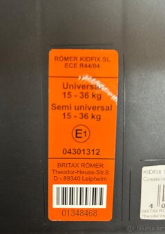 Autosedačka Römer Britax Kidfix - 3