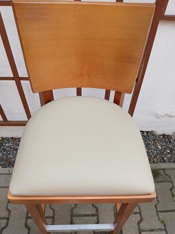 Barová dřevěná židle - 3