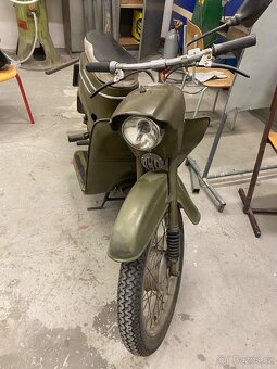 Jawa 20 s TP vojenská moto - 3