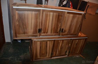 skříně s nástavci, masiv ořech - 3