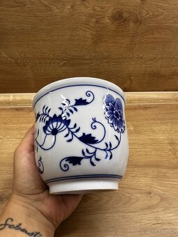 CIBULÁK KVĚTINÁČ MALÝ BEZ UCH 13CM ORIGINÁL ČESKÝ PORCELÁN D - 3