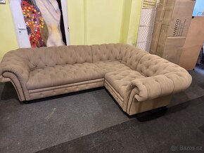 Hezká rohová Sedací souprava Chesterfield - 3