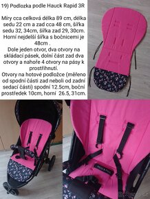 Podložka do kočárku, nové, šití na zakázku, ceny od - 3