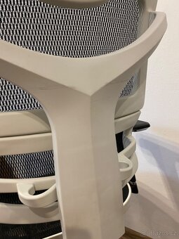 Kancelářská ergonomická židle Diablo V-Commander: Bílo-Černá - 3