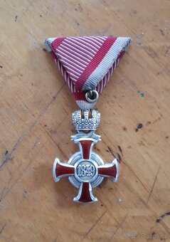 Stříbrný záslužný kříž FJI (č.2),Rakousko Uhersko - 3