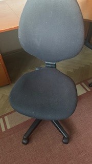 Pracovní otočná židle, černá - 3