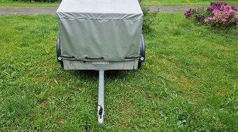 Přívěsný vozík, kára s plachtou - nová STK - 3