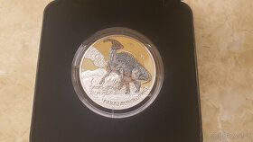 PARASAUROLOPHUS - stříbrná mince Pravěký svět - 3