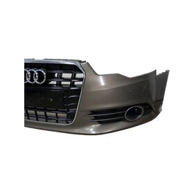 Přední nárazník šedá metalíza LY1P Audi A6 C7 4G r.v. 2014 - 3