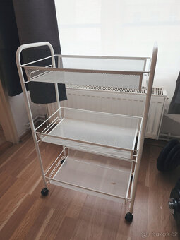 IKEA = HORNAVAN vozík na kolečkách - bilý - 3