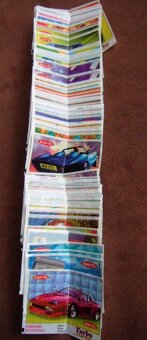 kartičky hokejové NHL cca r.2000, samolep. tapety -kone - 3