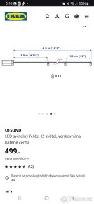 Světýlka venkovní i do interiéru Ikea UTSUND 2 ks - 3
