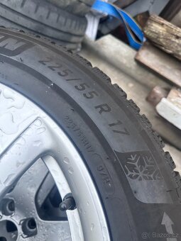 Zimní sada alu kol Audi A6 R17 - top pneu Michelin 225/55 - 3