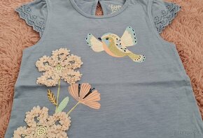 4 dívčí trička C&A, dopodopo girls vel. 122 - 3