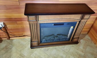 Nový elektrický nádherný krb Artiflame (dub) - 3