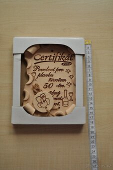 keramický certifikát k padesátinám - 3
