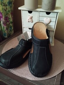 nové kožené zdravotní pantofle - 3