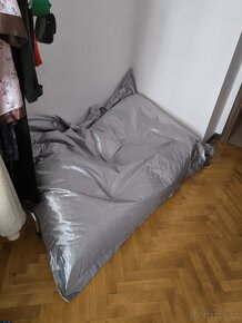 Sedací vak BELIANI stříbrná, 230 x 180 cm - 3
