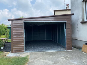 Plechová garáž 4x6m - 3