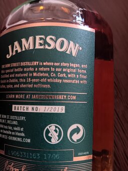 Irska whiskey Jameson Cask Strenght 18 let, 2019 - 3