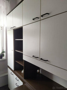 Kancelářská skříň s ostrůvkem / obývací stěna - 3