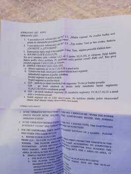 Elektronické terč + Elektronic DARTBOARD model AP60 - 3