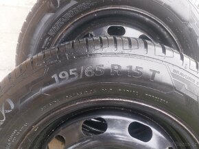 Letní pneu plus disky 195/65/r15 disk5x100 - 3