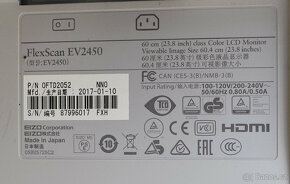 Monitor EIZO Flexscan EV2450 s poškozeným panelem - 3
