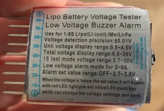 Airsoft - bezpečnostní obal pro LiPo + 2x tester napětí - 3