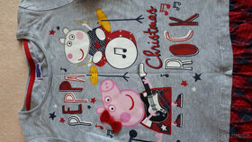 Vánoční šaty, šatičky Peppa Pig, Pepina, 116/122 - 3