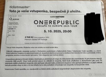One Republic - Escape to Europe 2025 Tour - 3
