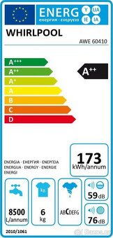 úzká 6kg A++ moderní pračka Whirlpool DOVOZ - 3