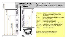 Výstupní transformátory Radiox pro EL 84, PCL 86 2 ks - 3