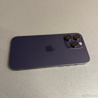 iPhone 14 Pro Max 128GB deep purple, pěkný stav, rok záruka - 3